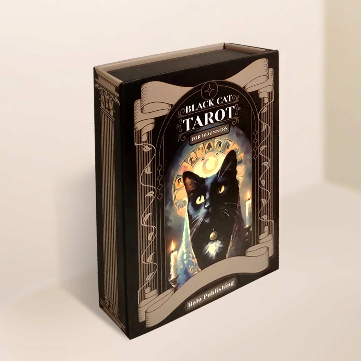 Black Cat Tarot for Beginners | 22 Card Major Arcana Deck and Guidebook